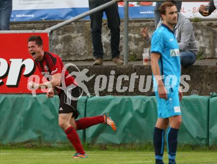 Fussball. Kaerntner Liga. St. Jakob Ros. gegen ATSV Wolfsberg. Torjubel Harald Ottowitz (St. Jakob). St. Jakob, 12.5.2018.
Foto: Kuess
---
pressefotos, pressefotografie, kuess, qs, qspictures, sport, bild, bilder, bilddatenbank