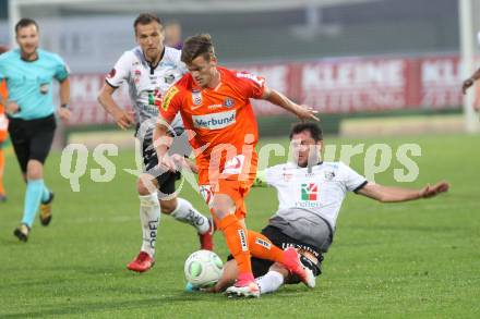 Fussball tipico Bundesliga. RZ Pellets WAC gegen FK Austria Wien.  Nemanja Rnic (WAC),  Alexander Frank (Wien). Wolfsberg, am 15.5.2018.
Foto: Kuess

---
pressefotos, pressefotografie, kuess, qs, qspictures, sport, bild, bilder, bilddatenbank