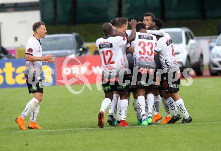 Fussball tipico Bundesliga. RZ Pellets WAC gegen FK Austria Wien.  Torjubel (WAC). Wolfsberg, am 15.5.2018.
Foto: Kuess

---
pressefotos, pressefotografie, kuess, qs, qspictures, sport, bild, bilder, bilddatenbank