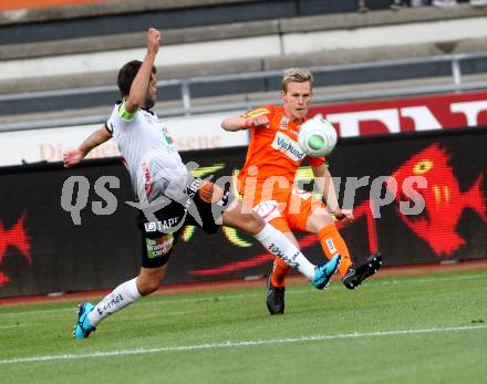 Fussball tipico Bundesliga. RZ Pellets WAC gegen FK Austria Wien. Nemanja Rnic,  (WAC), Thomas Salamon (Wien). Wolfsberg, am 15.5.2018.
Foto: Kuess

---
pressefotos, pressefotografie, kuess, qs, qspictures, sport, bild, bilder, bilddatenbank