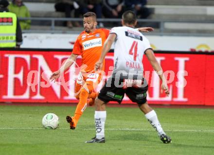 Fussball tipico Bundesliga. RZ Pellets WAC gegen FK Austria Wien. Stephan Palla (WAC), Ferreira Venuto Lucas (Wien). Wolfsberg, am 15.5.2018.
Foto: Kuess

---
pressefotos, pressefotografie, kuess, qs, qspictures, sport, bild, bilder, bilddatenbank