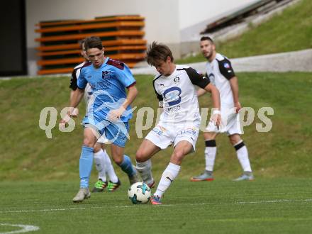 Fussball. Unterliga Ost. Sele Zell gegen Woelfnitz. Tomaz Kreutz (Sele Zell),  Lukas Michael Rutnig (Woelfnitz). Sele Zell, 18.5.2018.
Foto: Kuess
---
pressefotos, pressefotografie, kuess, qs, qspictures, sport, bild, bilder, bilddatenbank