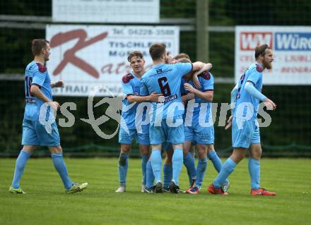Fussball. Unterliga Ost. Sele Zell gegen Woelfnitz. Torjubel  (Woelfnitz). Sele Zell, 18.5.2018.
Foto: Kuess
---
pressefotos, pressefotografie, kuess, qs, qspictures, sport, bild, bilder, bilddatenbank