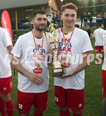 Fussball KFV Cup. Finale. Bleiburg gegen SAK.  Daniel Camber, Davor Tadijanovic (SAK). Bleiburg, am 22.5.2018.
Foto: Kuess
---
pressefotos, pressefotografie, kuess, qs, qspictures, sport, bild, bilder, bilddatenbank