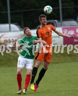 Fussball. Unterliga Ost. Eberstein gegen St. Michael Bleiburg. Aleksandar Radonjic,  (Eberstein), Rok Korosec (St. Michael). Eberstein, 19.5.2018.
Foto: Kuess
---
pressefotos, pressefotografie, kuess, qs, qspictures, sport, bild, bilder, bilddatenbank