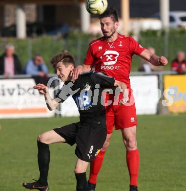 Fussball KFV Cup. Finale. Bleiburg gegen SAK. Mathias Robert Knauder,  (Bleiburg), Patrick Lausegger (SAK). Bleiburg, am 22.5.2018.
Foto: Kuess
---
pressefotos, pressefotografie, kuess, qs, qspictures, sport, bild, bilder, bilddatenbank