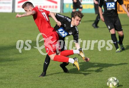 Fussball KFV Cup. Finale. Bleiburg gegen SAK.  Mathias Robert Knauder, (Bleiburg), Amer Krcic  (SAK). Bleiburg, am 22.5.2018.
Foto: Kuess
---
pressefotos, pressefotografie, kuess, qs, qspictures, sport, bild, bilder, bilddatenbank