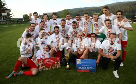 Fussball KFV Cup. Finale. Bleiburg gegen SAK.  Jubel  (SAK). Bleiburg, am 22.5.2018.
Foto: Kuess
---
pressefotos, pressefotografie, kuess, qs, qspictures, sport, bild, bilder, bilddatenbank