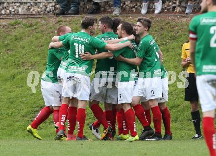 Fussball. Unterliga Ost. Eberstein gegen St. Michael Bleiburg. Torjubel Luka Prasnikar (Eberstein). Eberstein, 19.5.2018.
Foto: Kuess
---
pressefotos, pressefotografie, kuess, qs, qspictures, sport, bild, bilder, bilddatenbank