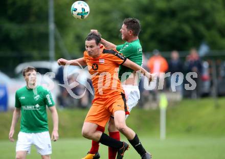 Fussball. Unterliga Ost. Eberstein gegen St. Michael Bleiburg. Harald Stark, (Eberstein), Herbert Skubel  (St. Michael). Eberstein, 19.5.2018.
Foto: Kuess
---
pressefotos, pressefotografie, kuess, qs, qspictures, sport, bild, bilder, bilddatenbank