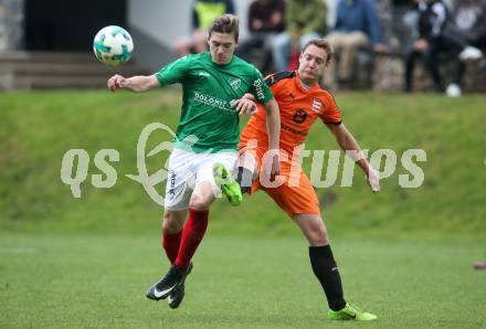 Fussball. Unterliga Ost. Eberstein gegen St. Michael Bleiburg. David Koerbler,  (Eberstein), Christopher Hober (St. Michael). Eberstein, 19.5.2018.
Foto: Kuess
---
pressefotos, pressefotografie, kuess, qs, qspictures, sport, bild, bilder, bilddatenbank