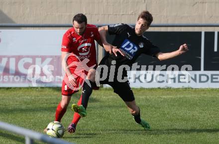 Fussball KFV Cup. Finale. Bleiburg gegen SAK. Mathias Huber, (Bleiburg),  Enis Durkovic  (SAK). Bleiburg, am 22.5.2018.
Foto: Kuess
---
pressefotos, pressefotografie, kuess, qs, qspictures, sport, bild, bilder, bilddatenbank