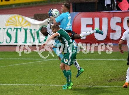 Fussball tipico Bundesliga. RZ Pellets WAC gegen Rapid Wien.  Issiaka Ouedraogo, (WAC), Mario Sonnleitner, Tobias Knoflach  (Rapid). Wolfsberg, am 15.5.2018.
Foto: Kuess

---
pressefotos, pressefotografie, kuess, qs, qspictures, sport, bild, bilder, bilddatenbank