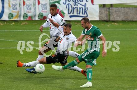 Fussball tipico Bundesliga. RZ Pellets WAC gegen Rapid Wien. Christopher Wernitznig, Igor Julio Dos Santos De Paulo,  (WAC), Veton Berisha (Rapid). Wolfsberg, am 15.5.2018.
Foto: Kuess

---
pressefotos, pressefotografie, kuess, qs, qspictures, sport, bild, bilder, bilddatenbank