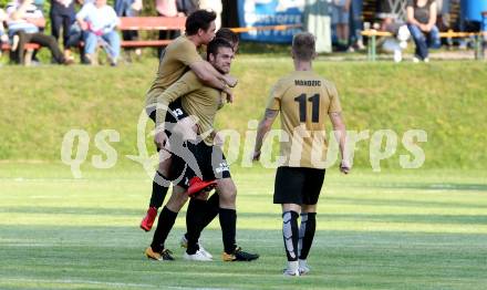 Fussball Kaerntner Liga. ATUS Ferlach gegen Koettmannsdorf. Jubel   (Koettmannsdorf). Ferlach, am 26.5.2018.
Foto: Kuess
---
pressefotos, pressefotografie, kuess, qs, qspictures, sport, bild, bilder, bilddatenbank