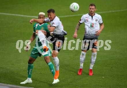 Fussball tipico Bundesliga. RZ Pellets WAC gegen Rapid Wien.  Christopher Wernitznig, Michael Sollbauer,  (WAC), Apolinaro De Lira Joelinton Cassio (Rapid). Wolfsberg, am 15.5.2018.
Foto: Kuess

---
pressefotos, pressefotografie, kuess, qs, qspictures, sport, bild, bilder, bilddatenbank