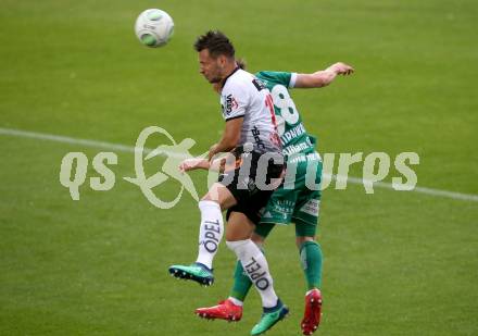 Fussball tipico Bundesliga. RZ Pellets WAC gegen Rapid Wien. Daniel Offenbacher,  (WAC), Manuel Thurnwald (Rapid). Wolfsberg, am 15.5.2018.
Foto: Kuess

---
pressefotos, pressefotografie, kuess, qs, qspictures, sport, bild, bilder, bilddatenbank