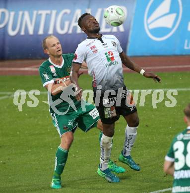 Fussball tipico Bundesliga. RZ Pellets WAC gegen Rapid Wien. Issiaka Ouedraogo,  (WAC), Mario Sonnleitner (Rapid). Wolfsberg, am 15.5.2018.
Foto: Kuess

---
pressefotos, pressefotografie, kuess, qs, qspictures, sport, bild, bilder, bilddatenbank