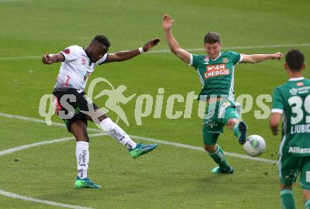 Fussball tipico Bundesliga. RZ Pellets WAC gegen Rapid Wien.  Issiaka Ouedraogo, (WAC), Stephan Auer  (Rapid). Wolfsberg, am 15.5.2018.
Foto: Kuess

---
pressefotos, pressefotografie, kuess, qs, qspictures, sport, bild, bilder, bilddatenbank