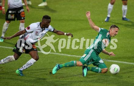 Fussball tipico Bundesliga. RZ Pellets WAC gegen Rapid Wien. Issiaka Ouedraogo,  (WAC), Philipp Schobesberger (Rapid). Wolfsberg, am 15.5.2018.
Foto: Kuess

---
pressefotos, pressefotografie, kuess, qs, qspictures, sport, bild, bilder, bilddatenbank