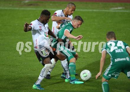 Fussball tipico Bundesliga. RZ Pellets WAC gegen Rapid Wien. Issiaka Ouedraogo, Stephan Palla,  (WAC), Philipp Schobesberger (Rapid). Wolfsberg, am 15.5.2018.
Foto: Kuess

---
pressefotos, pressefotografie, kuess, qs, qspictures, sport, bild, bilder, bilddatenbank