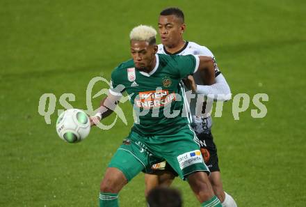 Fussball tipico Bundesliga. RZ Pellets WAC gegen Rapid Wien.  Igor Julio Dos Santos De Paulo, (WAC), Joelinton Cassio Apolinaro De Lira  (Rapid). Wolfsberg, am 27.5.2018.
Foto: Kuess

---
pressefotos, pressefotografie, kuess, qs, qspictures, sport, bild, bilder, bilddatenbank