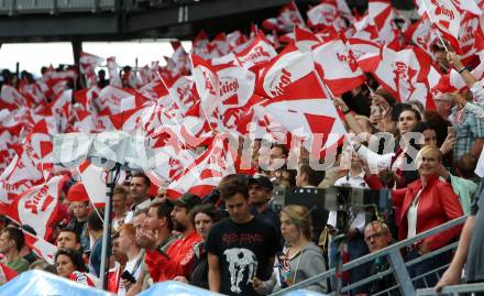 Fussball Laenderspiel. Oesterreich gegen Deutschland.  Fans. Klagenfurt Woerthersee Stadion, am 2.6.2018.
Foto: Kuess


---
pressefotos, pressefotografie, kuess, qs, qspictures, sport, bild, bilder, bilddatenbank