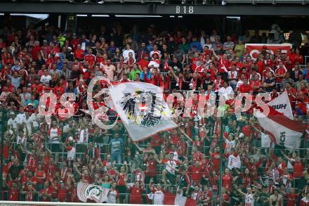 Fussball Laenderspiel. Oesterreich gegen Deutschland.  Fans (Oesterreich). Klagenfurt Woerthersee Stadion, am 2.6.2018.
Foto: Kuess


---
pressefotos, pressefotografie, kuess, qs, qspictures, sport, bild, bilder, bilddatenbank