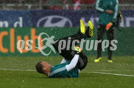 Fussball Laenderspiel. Oesterreich gegen Deutschland.  Manuel Neuer (Deutschland). Klagenfurt Woerthersee Stadion, am 2.6.2018.
Foto: Kuess


---
pressefotos, pressefotografie, kuess, qs, qspictures, sport, bild, bilder, bilddatenbank