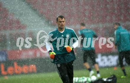 Fussball Laenderspiel. Oesterreich gegen Deutschland.  Manuel Neuer (Deutschland). Klagenfurt Woerthersee Stadion, am 2.6.2018.
Foto: Kuess


---
pressefotos, pressefotografie, kuess, qs, qspictures, sport, bild, bilder, bilddatenbank