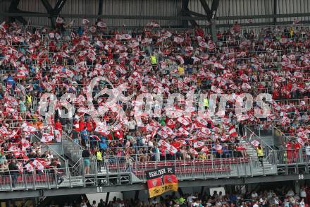 Fussball Laenderspiel. Oesterreich gegen Deutschland.  Fans. Klagenfurt Woerthersee Stadion, am 2.6.2018.
Foto: Kuess


---
pressefotos, pressefotografie, kuess, qs, qspictures, sport, bild, bilder, bilddatenbank