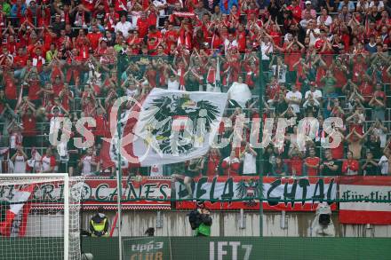 Fussball Laenderspiel. Oesterreich gegen Deutschland.  Fans. Klagenfurt Woerthersee Stadion, am 2.6.2018.
Foto: Kuess


---
pressefotos, pressefotografie, kuess, qs, qspictures, sport, bild, bilder, bilddatenbank