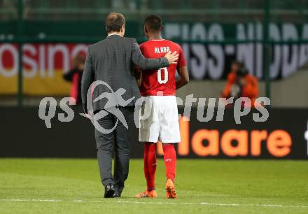 Fussball Laenderspiel. Oesterreich gegen Deutschland. Trainer Franco Foda, David Alaba (Oesterreich). Klagenfurt Woerthersee Stadion, am 2.6.2018.
Foto: Kuess


---
pressefotos, pressefotografie, kuess, qs, qspictures, sport, bild, bilder, bilddatenbank