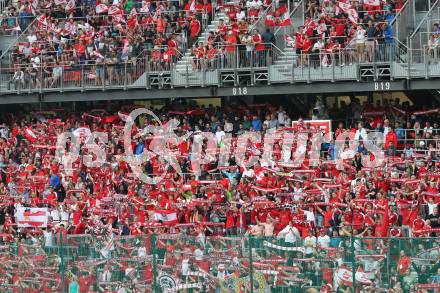 Fussball Laenderspiel. Oesterreich gegen Deutschland.  Fans. Klagenfurt Woerthersee Stadion, am 2.6.2018.
Foto: Kuess


---
pressefotos, pressefotografie, kuess, qs, qspictures, sport, bild, bilder, bilddatenbank