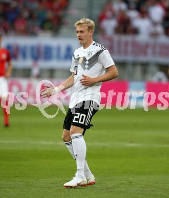 Fussball Laenderspiel. Oesterreich gegen Deutschland.  Julian Brandt  (Deutschland). Klagenfurt Woerthersee Stadion, am 2.6.2018.
Foto: Kuess


---
pressefotos, pressefotografie, kuess, qs, qspictures, sport, bild, bilder, bilddatenbank