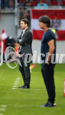 Fussball Laenderspiel. Oesterreich gegen Deutschland. Trainer Fraco Foda, (Oesterreich), Trainer Joachim Loew  (Deutschland). Klagenfurt Woerthersee Stadion, am 2.6.2018.
Foto: Kuess


---
pressefotos, pressefotografie, kuess, qs, qspictures, sport, bild, bilder, bilddatenbank