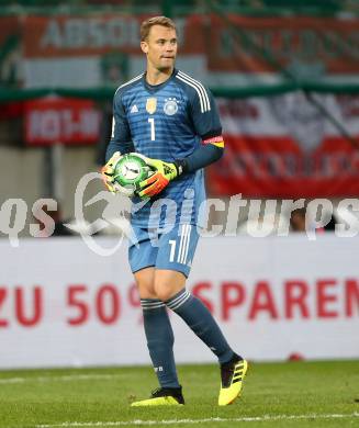 Fussball Laenderspiel. Oesterreich gegen Deutschland. Manuel Neuer  (Deutschland). Klagenfurt Woerthersee Stadion, am 2.6.2018.
Foto: Kuess


---
pressefotos, pressefotografie, kuess, qs, qspictures, sport, bild, bilder, bilddatenbank