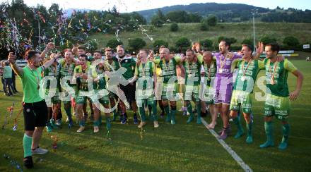 Fussball Kaerntner Liga. Lendorf gegen Annabichler SV.  Jubel (Lendorf). Lendorf, am 15.6.2018.
Foto: Kuess
---
pressefotos, pressefotografie, kuess, qs, qspictures, sport, bild, bilder, bilddatenbank