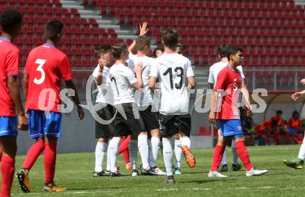 Fussball Laenderspiel. Tournament delle Nazioni. Oesterreich gegen Costa Rica. Torjubel (Oesterreich). Klagenfurt, am 24.4.2018.
Foto: Kuess
---
pressefotos, pressefotografie, kuess, qs, qspictures, sport, bild, bilder, bilddatenbank