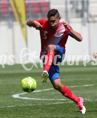 Fussball Laenderspiel. Tournament delle Nazioni. Oesterreich gegen Costa Rica.  Maykel Stwart Gonzales Chavez (Costa Rica). Klagenfurt, am 24.4.2018.
Foto: Kuess
---
pressefotos, pressefotografie, kuess, qs, qspictures, sport, bild, bilder, bilddatenbank