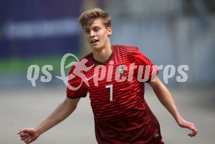 Fussball Laenderspiel. Tournament delle Nazioni. Norwegen gegen Portugal.  Torjubel Joao Tome (Portugal). Klagenfurt, am 24.4.2018.
Foto: Kuess
---
pressefotos, pressefotografie, kuess, qs, qspictures, sport, bild, bilder, bilddatenbank