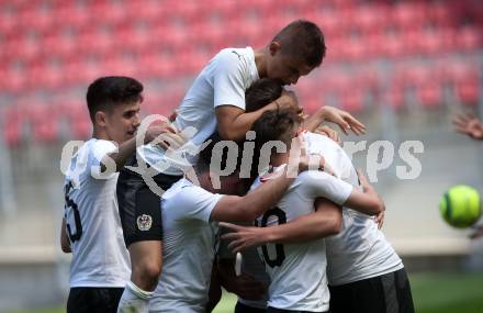 Fussball Laenderspiel. Tournament delle Nazioni. Oesterreich gegen Costa Rica. Torjubel (Oesterreich). Klagenfurt, am 24.4.2018.
Foto: Kuess
---
pressefotos, pressefotografie, kuess, qs, qspictures, sport, bild, bilder, bilddatenbank