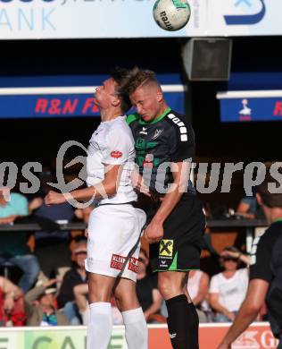 Fussball OEFB Cup. SAK gegen Voelkermarkt. Zdravko Koletnik,  (SAK),  Manuel Primusch (Voelkermarkt). Klagenfurt, am 20.7.2018.
Foto: Kuess
---
pressefotos, pressefotografie, kuess, qs, qspictures, sport, bild, bilder, bilddatenbank