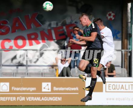 Fussball OEFB Cup. SAK gegen Voelkermarkt. Jurinic Andrej,  (SAK),  Matthias Maierhofer (Voelkermarkt). Klagenfurt, am 20.7.2018.
Foto: Kuess
---
pressefotos, pressefotografie, kuess, qs, qspictures, sport, bild, bilder, bilddatenbank