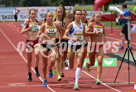 Leichtathletik. Oesterreichische Meisterschaften 2018.  800 Meter Frauen. Nada Ina PAUER (Nr. 186), Carina REICHT (Nr. 144), Sandrina ILLES (Nr. 286), Julia MAYER (Nr.35). Klagenfurt, am 22.7.2018.
Foto: Kuess
---
pressefotos, pressefotografie, kuess, qs, qspictures, sport, bild, bilder, bilddatenbank