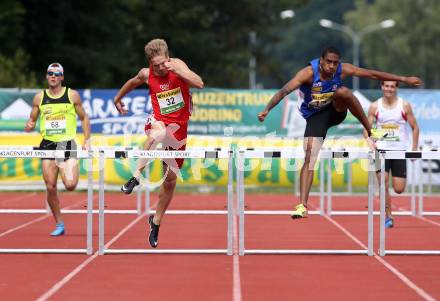 Leichtathletik. Oesterreichische Meisterschaften 2018.  400 Meter Huerden. Markus Kornfeld (Nr. 32), Dominik Hufnagl (Nr. 174). Klagenfurt, am 22.7.2018.
Foto: Kuess
---
pressefotos, pressefotografie, kuess, qs, qspictures, sport, bild, bilder, bilddatenbank