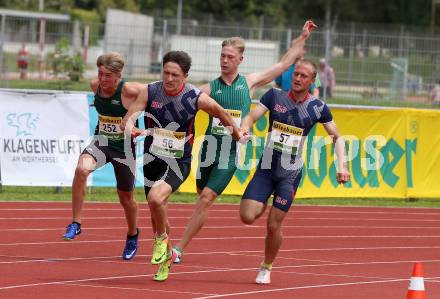 Leichtathletik. Oesterreichische Meisterschaften 2018.  4x100 Meter. Martin KAISER (Nr. 56), Markus KARLIN (Nr. 57). Klagenfurt, am 22.7.2018.
Foto: Kuess
---
pressefotos, pressefotografie, kuess, qs, qspictures, sport, bild, bilder, bilddatenbank