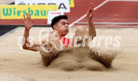 Leichtathletik, Oesterreichische Meisterschaften 2018.   Weitsprung. Federico Kucher. Klagenfurt, am 21.7.2018.
Foto: Kuess
---
pressefotos, pressefotografie, kuess, qs, qspictures, sport, bild, bilder, bilddatenbank
