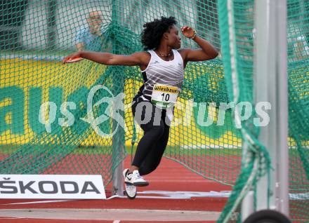 Leichtathletik, Oesterreichische Meisterschaften 2018.   Diskus. Djeneba Toure. Klagenfurt, am 21.7.2018.
Foto: Kuess
---
pressefotos, pressefotografie, kuess, qs, qspictures, sport, bild, bilder, bilddatenbank