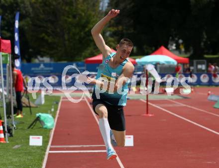Leichtathletik. Oesterreichische Meisterschaften 2018.  Dreisprung. Philipp KRONSTEINER. Klagenfurt, am 22.7.2018.
Foto: Kuess
---
pressefotos, pressefotografie, kuess, qs, qspictures, sport, bild, bilder, bilddatenbank